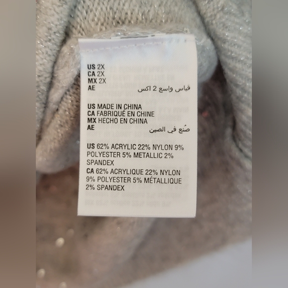 NWT Style & Co Knit Cardigan Size 2X - Picture 10 of 11